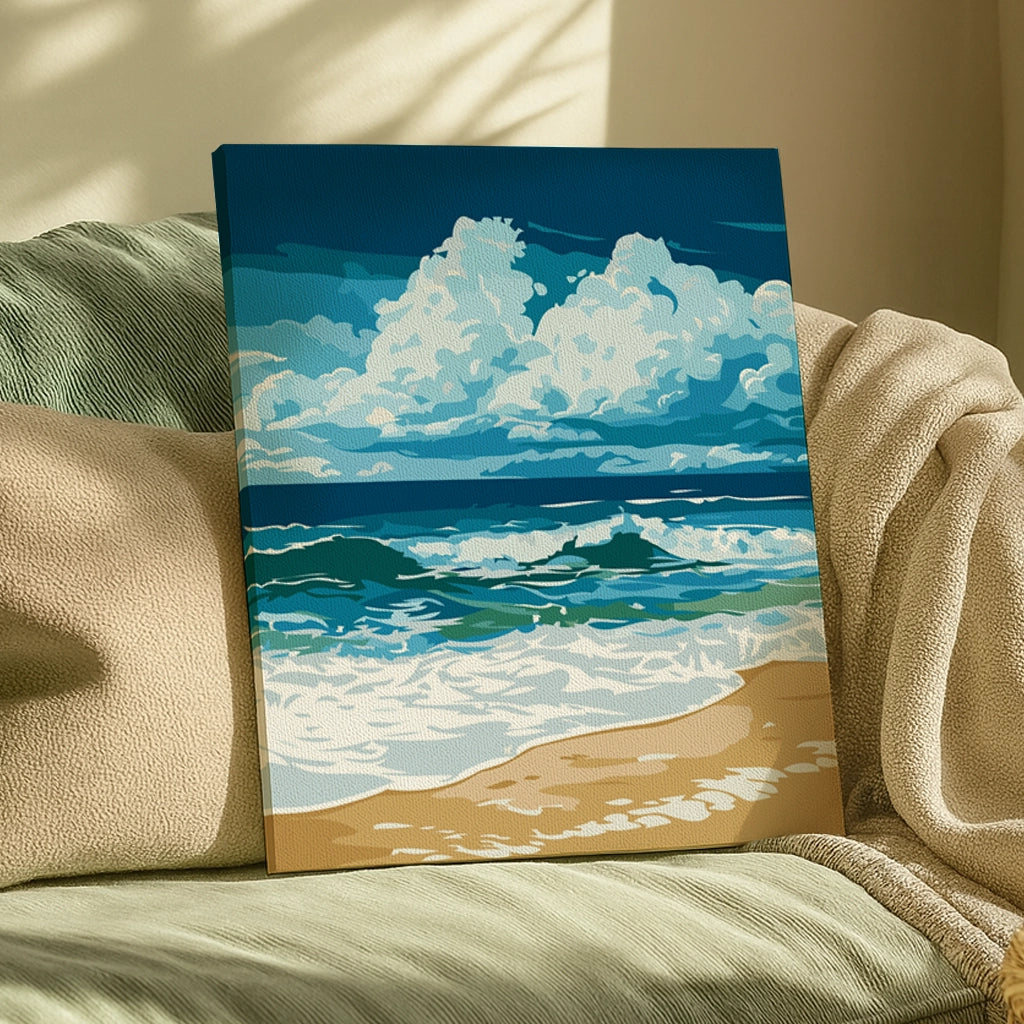 Seaside Storm - Paint by Numbers Kit – ArtSpark