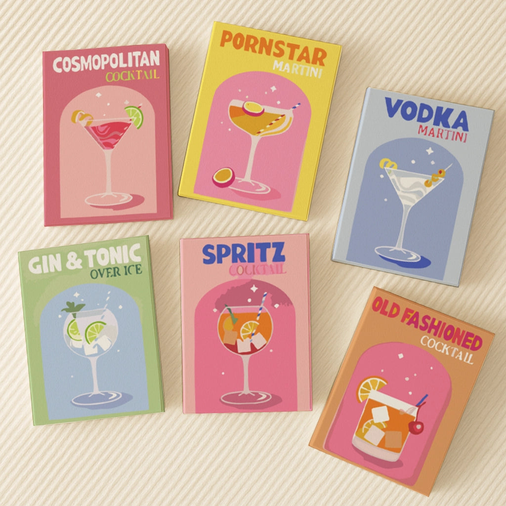 Cocktail Cuties Paint by Numbers Kit – Set of 6 Colorful Cocktail