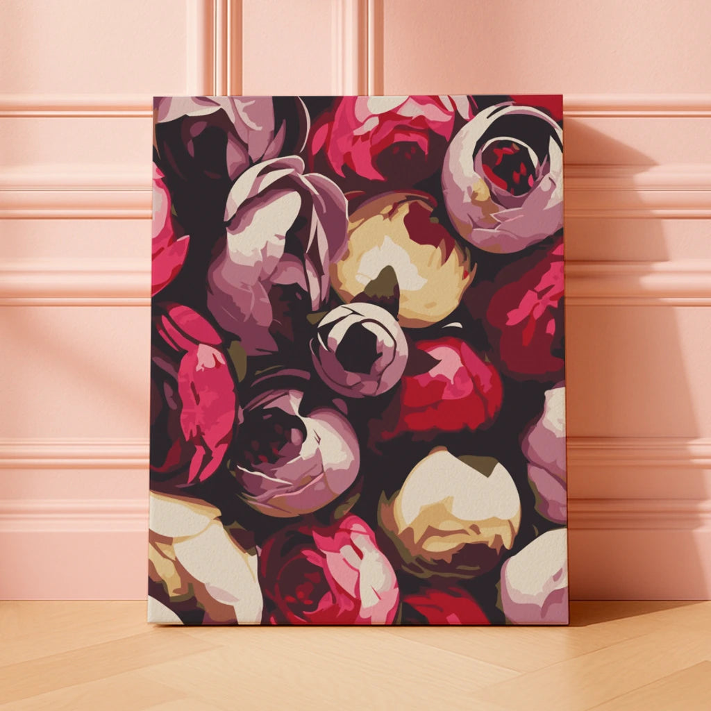 Peonies - Paint by Numbers Kit – ArtSpark