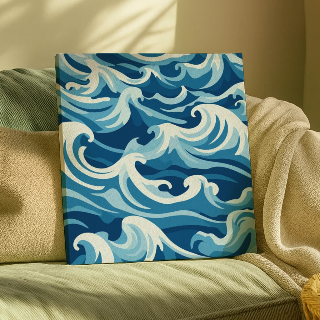 Waves - Paint by Numbers Kit – ArtSpark