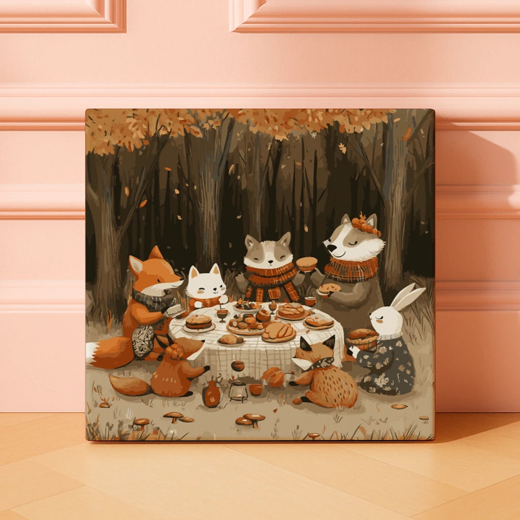Autumn Gathering - Paint by Numbers Kit – ArtSpark