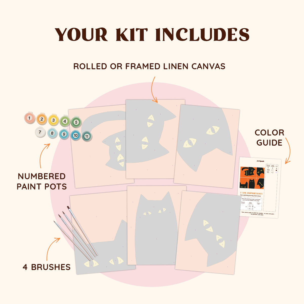 Shadow Cats (Set of 6)