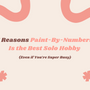 beige background with soft pink details. With a text in the center 