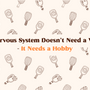 beige background with minimalistic tennis rackets and a text in the middle in brown 