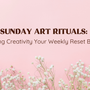 pink background with little flowers on the bottom and text in brown 