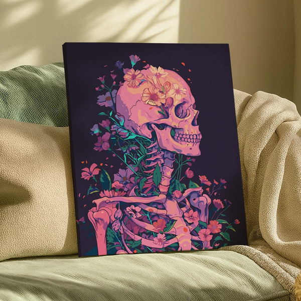 Floral Skull - Paint by Numbers Kit – ArtSpark