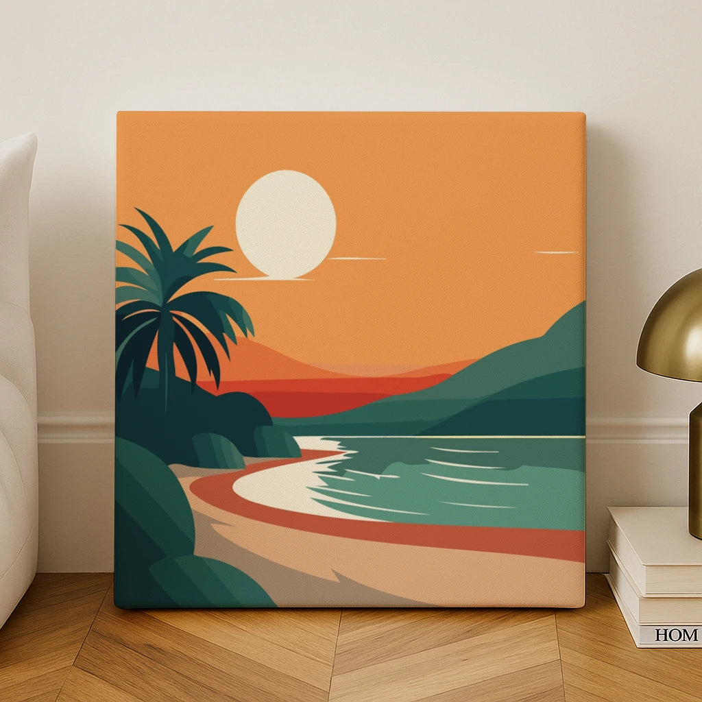 Tropical Beach - Paint by Numbers Kit – ArtSpark