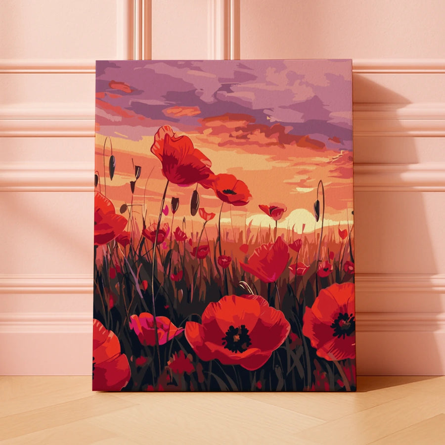 Sunset Poppies