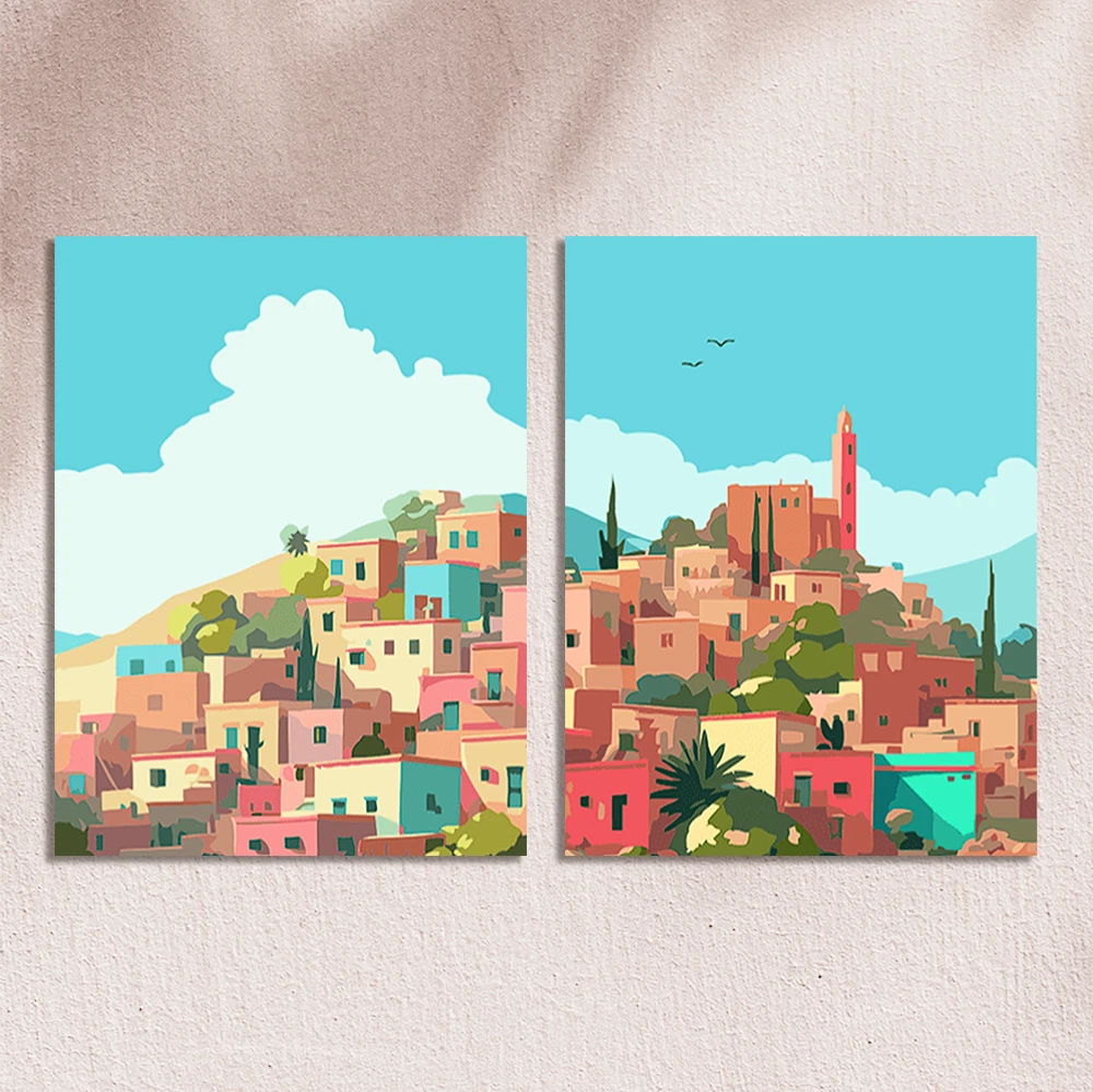 Village Diptych