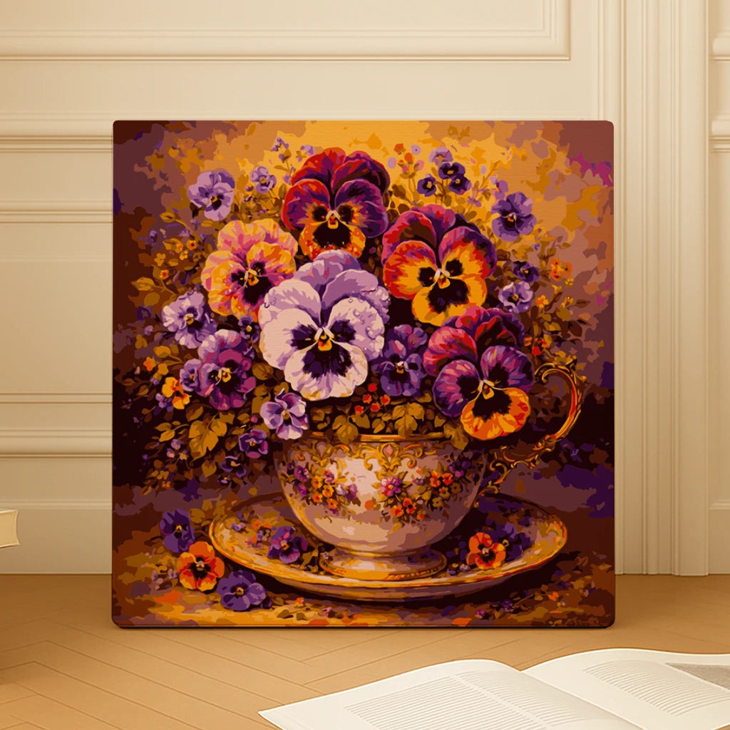 Colorful Pansies