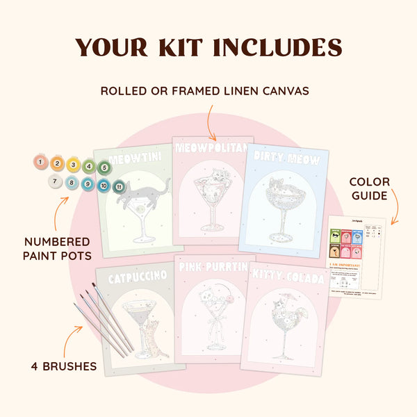 Sip & Purr (Set of 6)