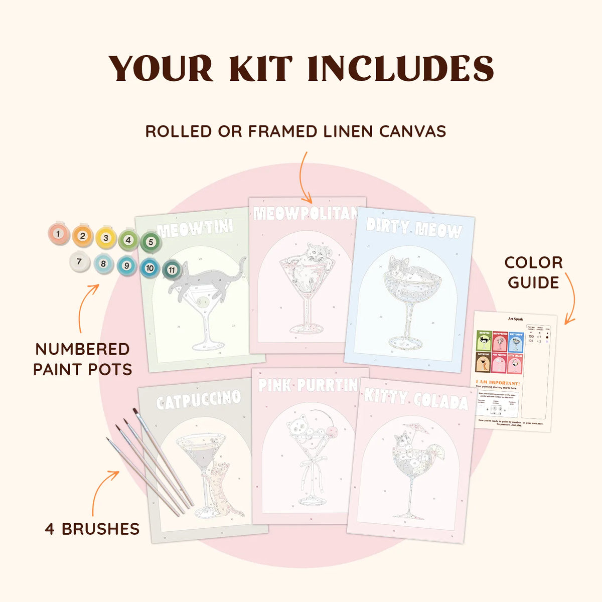 Sip & Purr (Set of 6)