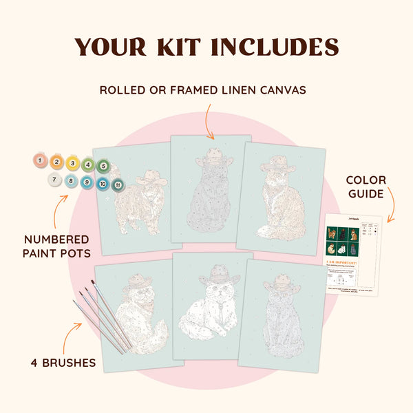 Western Cats (Set of 6)