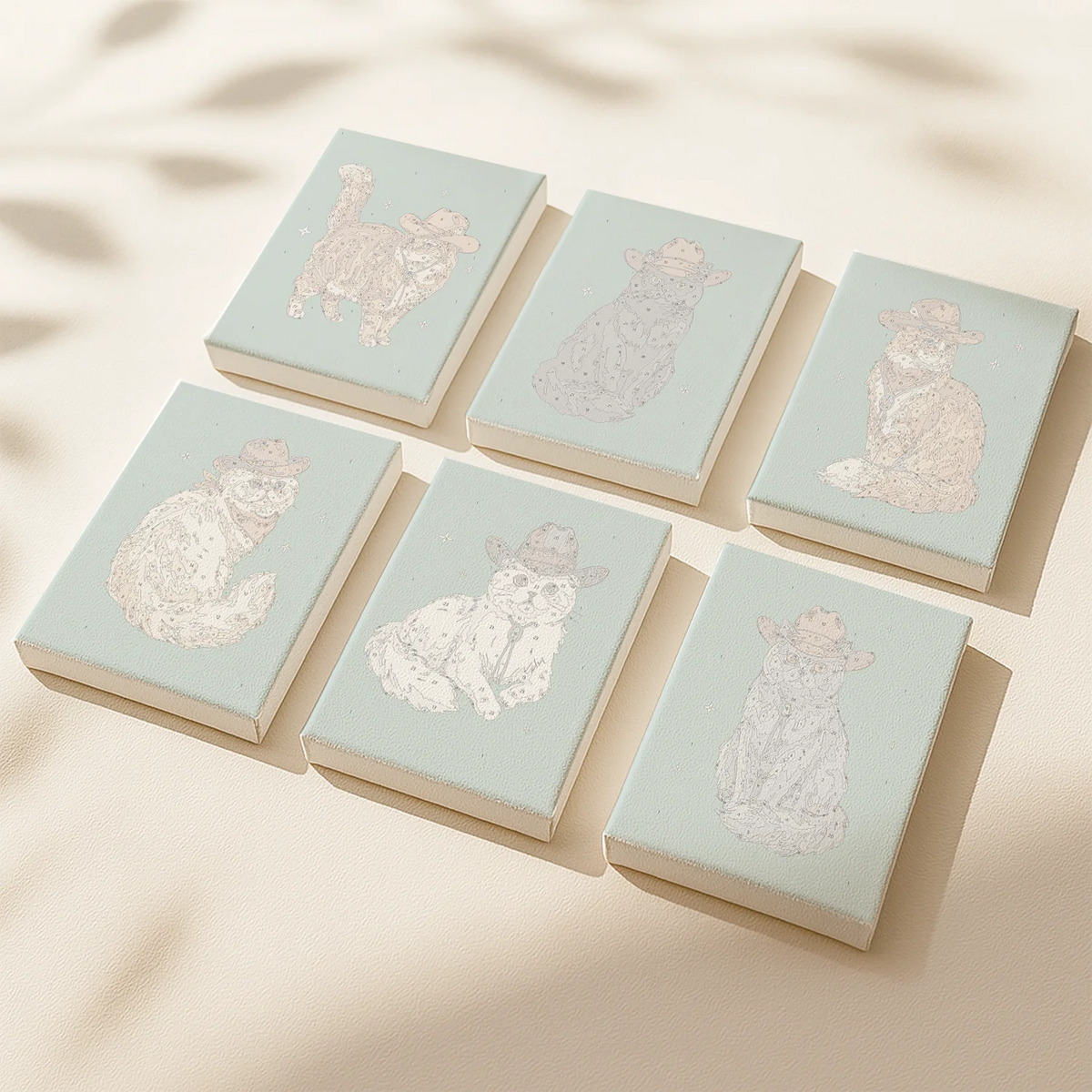 Western Cats (Set of 6)