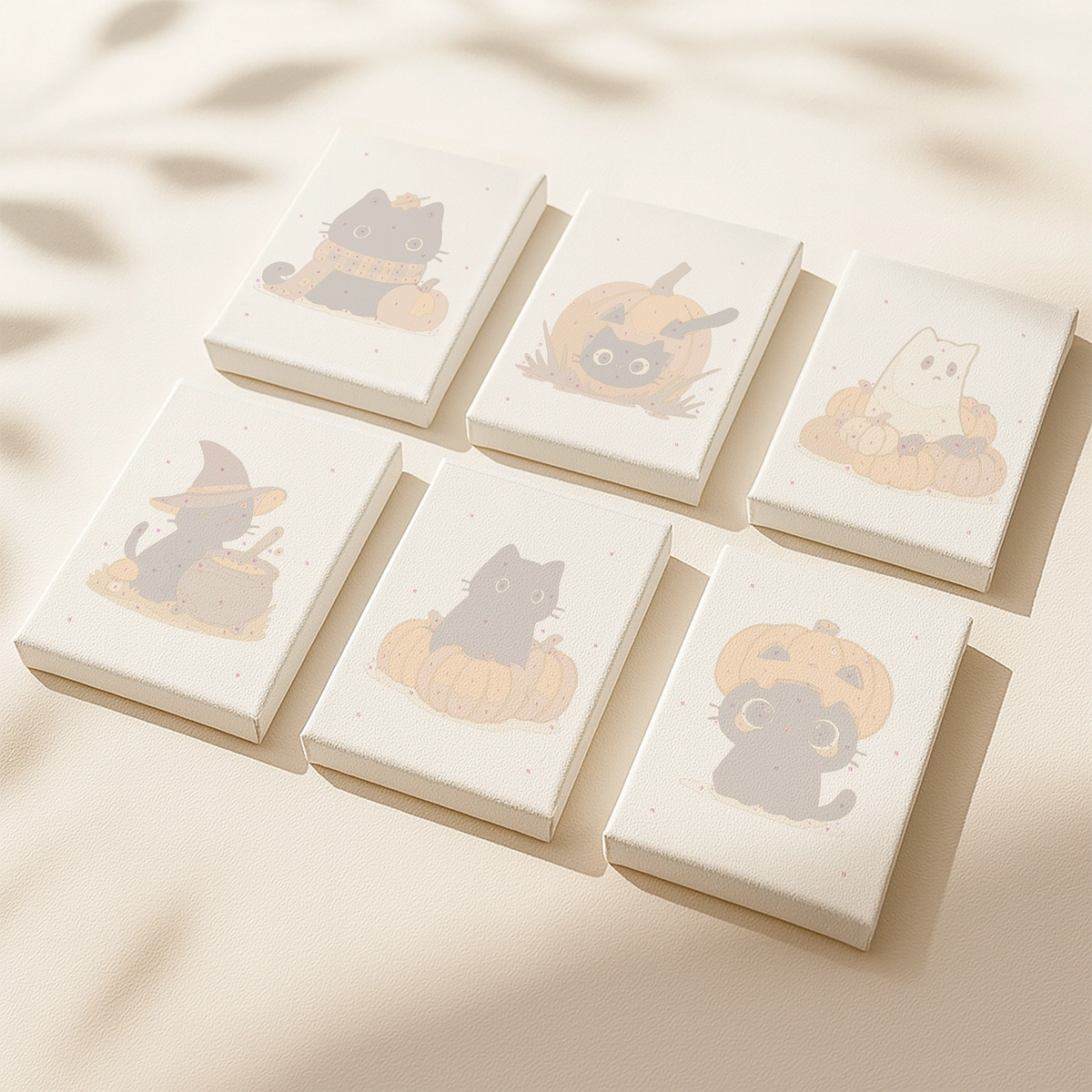 Pumpkin Cats (Set of 6)