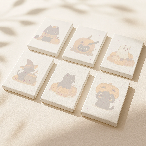 Pumpkin Cats (Set of 6)