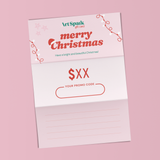 ArtSpark gift card, Twinkling Lights design