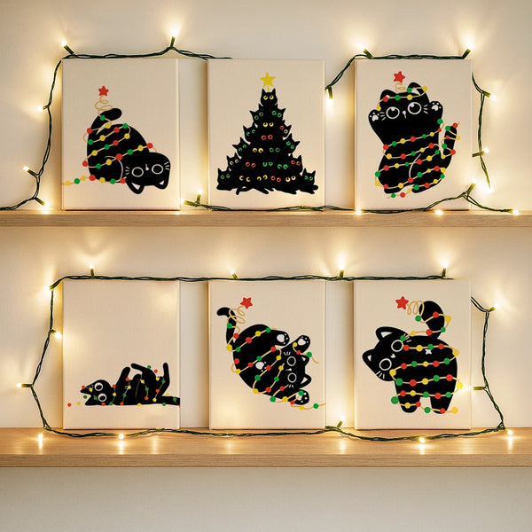 Black Cat's Lights (Set of 6)