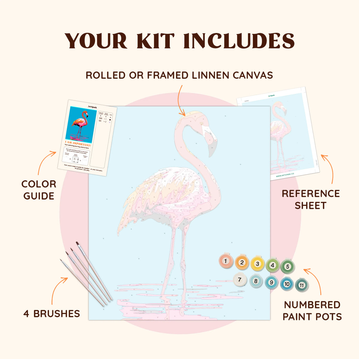 Abstract Flamingo
