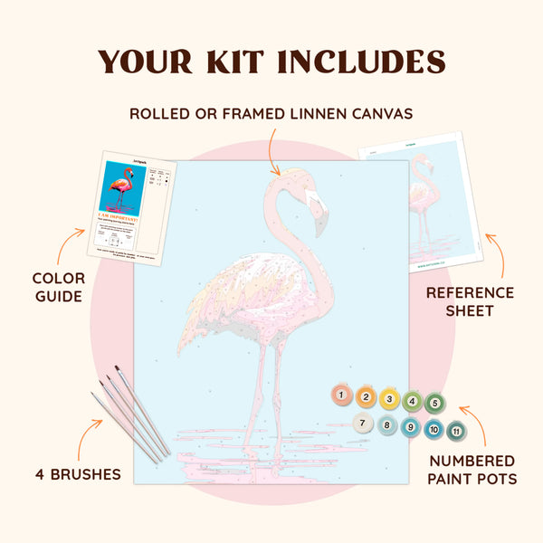 Abstract Flamingo