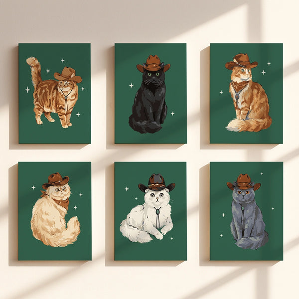 Western Cats (Set of 6)