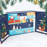 ArtSpark Christmas Advent Calendar with fully opened doors and visible numbered surprise boxes.