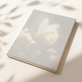Moonlit Wings pre-printed numbered canvas showing butterfly and blossoms outline