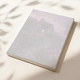 Twilight Cottage numbered canvas preview featuring cozy house and twilight landscape