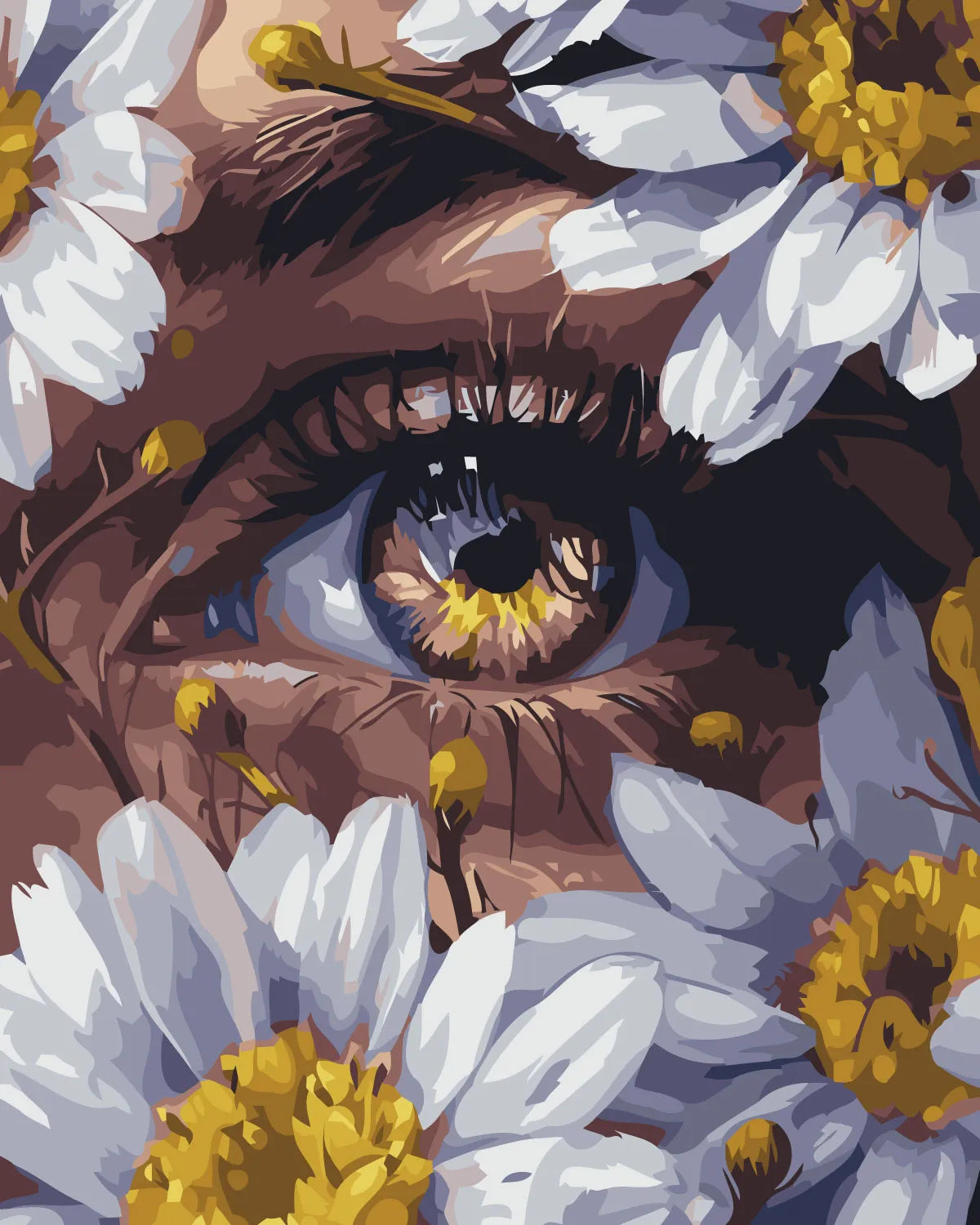 Floral Vision - Paint by Numbers Kit – ArtSpark