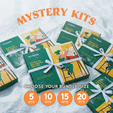 Gift-ready ArtSpark paint by numbers mystery kit boxes displayed in the Mega Mystery Gift Bundle.
