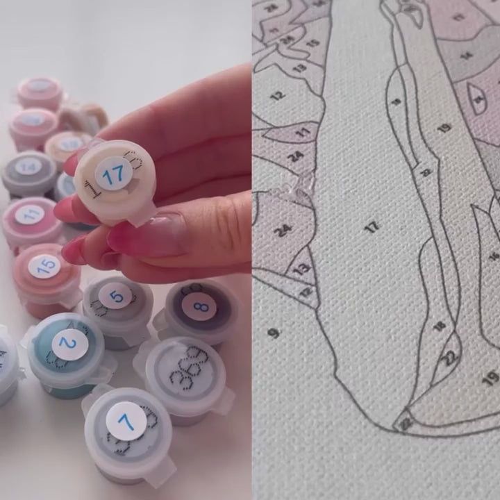 ArtSpark Paint by Numbers kit how the process works