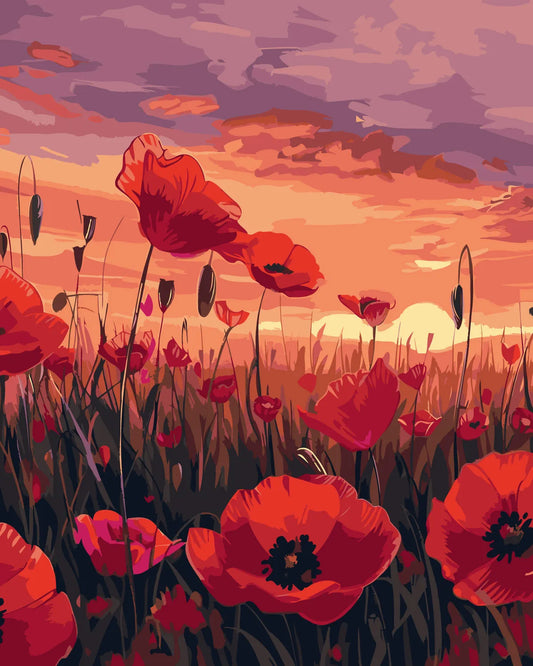 Sunset Poppies