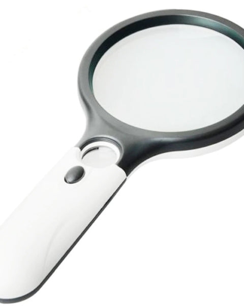 LED magnifying glass with ergonomic handle – perfect for painting fine details in paint-by-numbers kits