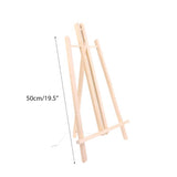 19.5 inch pine wood easel standing upright – ideal for tabletop painting